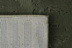 Revival Rugs Shell 6'7"x9' Washable Area Rug for Living Room Bedroom - 100% Recycled Oeko-TEX Certified, Medium Pile, Green