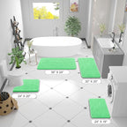 OLANLY Bathroom Rugs 36x24, Extra Soft Absorbent Chenille Bath Rugs, Rubber Backing Quick Dry, Machine Washable Bath Mats for Bathroom Floor, Tub and Shower, Home Decor Accessories, Mint Green