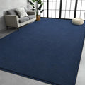 Large Area Rugs for Living Room Bedroom, 6x9 Feet Navy Blue Rug, Minimalist Modern Shag Rug, Soft Thick Memory Foam Indoor Carpet, Non-Slip Washable Rug for Boys Girls Dorm Nursery Room Home Decor