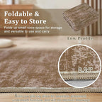RUGSREAL 9x12 Solid Area Rug for Living Room Bedroom Washable Dining Room Throw Carpet with Rubber Backing Rug Large Modern Solid Color Rug Contemporary Area Rug for Home Office, Taupe
