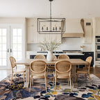 Rugshop Cream Bright Flowers Non Slip Non-Shedding Area Rug for Living Room, Dining Room and Large Spaces, 9' x 12'