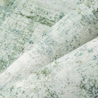9x12 Washable Area Rug Sage Green Abstract Living Room Bedroom Carpet Neutral Modern Non-Slip Soft Low Pile Lightweight Vacuumable Large Throw Rug for Dining Room