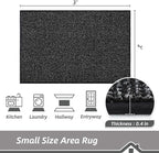 BEQHAUSE 2x3 Entryway Rug Indoor Door Mat Non-Slip Washable, Hallway Rugs Absorbent & Stain Resistant Hall Carpet Runner Rugs for Entryway, Front Door Floor Mats Laundry Room Rugs for Entry, Black