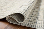Loloi Amber Lewis Bexley Collection BEX-04 Slate/Natural 9' x 13' Area Rug Neutral, Textured, Living, Bedroom, Dining, Carpet