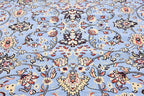 Unique Loom Sialk Hill Collection Area Rug - Washington (8' Square Light Blue/Navy Blue)