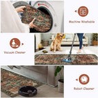 Moynesa Ultra-Thin Washable Runner Rug - 2x5 Laundry Room Rug Low Pile Hallway Rug Runner, Non Slip Non Shedding Pet Friendly Indoor Floor Carpet Runner for Bathroom Kitchen Living Room Bedside