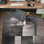 Rugshop Gray Contemporary Distressed Boxes Area Rug, Soft & Non-Shedding Accent for Small Living Room, Bedroom and Home Office, 3' x 5'