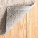 Dash and Albert Crosshatch Wool Area Rug - 2' x 3' Ivory Solid Hand Micro Hooked Accent Rug - Durable, High Traffic Areas Bedroom, Hallway, Stairs - Premium Luxury Hotel Quality Soft Breathable