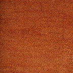 Hand Knotted Loom Wool ECO-Friendly Area Rugs - 6'x6', Square Shape, Orange Color, Plain Solid Design, High Pile Thick Handmade Anti Skid Area Rugs for Living Room, Bed Room (L00111)