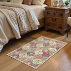 Lahome Moroccan Trellis Washable Orange Rug, 2x3 Entryway Rugs for Kitchen Bathroom, Non-Slip Indoor Door Mat Ultra-Thin, Small Throw Carpet for Bedroom Entry, Orange/Terracotta