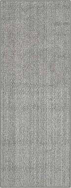 25ft Custom Size Runner Rug by The Foot for Long Hallways - Striped Grey | Non-Slip & Washable | No-Fray Edge Finished
