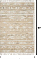 Loloi Angela Rose Rivers Collection RIV-04 Natural/Ivory 9'-3" x 13' Reversible Area Rug