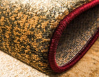Unique Loom Barista Collection Area Rug - Timor (4' 1" Round, Multi/ Red)