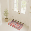 Fame Rugs Turkish Rug. Washable Vintage Oriental Antique Inspired Traditional Doormat Small Modern Area Rugs Luxury Entryway Entry Bedroom Bathroom Kitchen (380TT, 2' x 3')