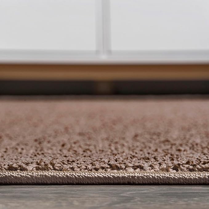 JONATHAN Y Haze Solid Low-Pile Brown Indoor Area Rug 10x14, Coastal,Bohemian,Minimalist,Classic, Easy-Cleaning for Living Room,Bedroom,Kitchen,Pet Friendly,Non-Shedding (SEU100J-14)