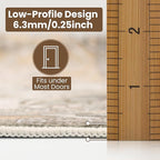 Washable Runner Rug 2x6 | Non Slip Rug Runners for Hallways, Entryways, Kitchens, Bathrooms, Bedrooms | Ultra-Soft Flannel Carpet Runners with Rubber Backing (Light Sage Brown, 2x6)