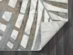 Abani 5'3" x 7'6" (5x8) Grey & Brown Modern Floral Living Room Rug - Non-Shed Tropical Palm Leaves Pattern Area Rug Rugs