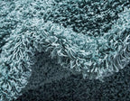 Unique Loom Solid Shag Collection Area Rug (9' x 12' 2" Rectangle Light Slate Blue)