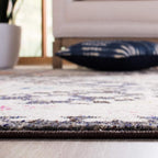 SAFAVIEH Area Rug 8x10 - Madison Collection - Large - Black & Yellow, Boho Diamond Distressed Design, Non-Shedding & Easy Cleaning, Ideal for Living Room, Bedroom, Office, Dining Space (MAD418Z)
