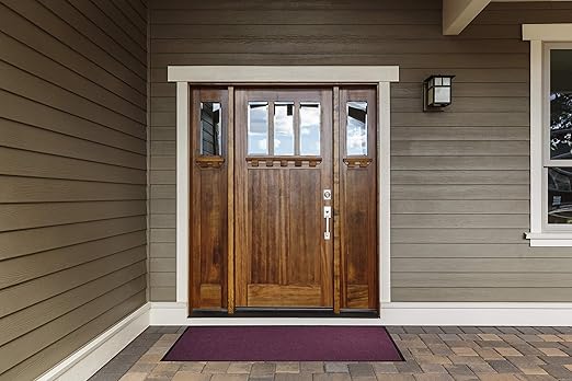 WaterHog Diamond | Commercial-Grade Entrance Mat with Rubber Border – Indoor/Outdoor, Quick Drying, Stain Resistant Door Mat (Evergreen, 3' x 12')