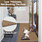 jxgzyy Runner Rugs 2'11" x 9'10", Non Slip Entrance Doormat, Thickness Indoor Outdoor Carpet Runner with Rubber Backing, Waterproof Custom Size Heavy Duty Floor Mat for Hallway Laundry Patio Kitchen