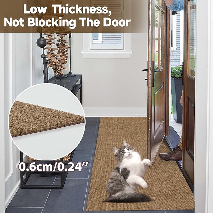 jxgzyy Runner Rugs 2'11" x 9'10", Non Slip Entrance Doormat, Thickness Indoor Outdoor Carpet Runner with Rubber Backing, Waterproof Custom Size Heavy Duty Floor Mat for Hallway Laundry Patio Kitchen