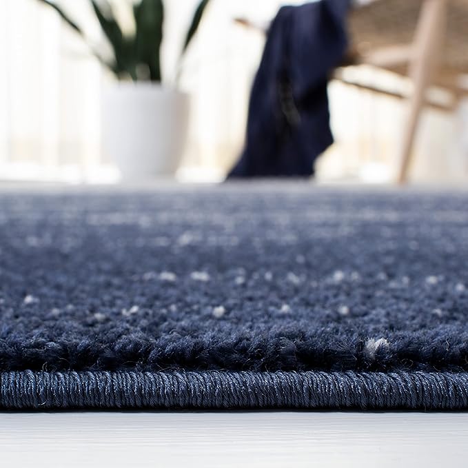 SAFAVIEH Area Rug 3x5 - Adirondack Collection - Navy & Ivory, Modern Ombre Design, Non Shedding & Easy to Clean, Ideal for Living Room, Bedroom, Office, Dining Space (ADR113N)
