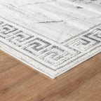 GLORY RUGS Area Rugs Marble 2x7 Cream Gray Carpet Modern Abstract Rug Living Room Dining Bedroom Rug