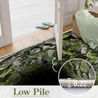 3D Hole Area Carpets, 4x5ft, Optical Illusion Design Pattern Floor Rugs, Realistic Abyss Perspective Effect Non-Shedding Playing Mat, Cozy Thin Breathable Durable Rug for Living Room