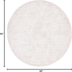 SAFAVIEH Marrakech Collection 8' Round Beige MRK517C Moroccan Boho Tribal Trellis Area Rug
