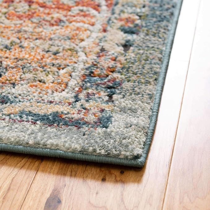 Unique Loom Isabella Collection Area Rug - Rossellini (3' 3" x 5' 3" Rectangle, Rust Red/ Beige)