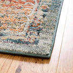 Unique Loom Isabella Collection Area Rug - Rossellini (4' 1" Square, Rust Red/ Beige)