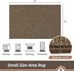 BEQHAUSE 2x3 Entryway Rug Indoor Door Mat Non-Slip Washable, Hallway Rugs Absorbent & Stain Resistant Hall Carpet Runner Rugs for Entryway, Front Door Floor Mats Laundry Room Rugs for Entry, Brown
