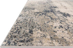 Loloi Teagan Collection TEA-07 Natural/Denim 2'-8" x 7'-6" Runner Rug, Large, Soft Neutral Rug, High-Traffic for Living Room, Bedroom, Home Office, Dining Area