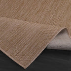 CAMILSON Outdoor Rug 9x12 Modern Area Rugs for Large Indoor and Outdoor Patios and Porches - Waterproof, Washable, Non-Shedding, Easy-to-Clean Outside Carpet (9 x 12, Solid - Jute)