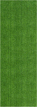 Ottomanson Artificial Grass Turf 22" x 59" Indoor Outdoor Faux Grass Rug with Drainage Holes, Customizable with Extra Long Size Options, Perfect for Patio Lawn Balcony Weddings Photoshoot Backdrop