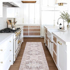 Washable Area Rug. Modern Farmhouse. Vintage. Turkish. Bohemian. Distressed. Oriental. Traditional. Rugs for Living Room. Dining. Bedroom. Office. Entryway. Foyer. (861PP, 2'5" x 4'9")