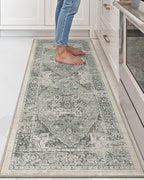 LUMI Washable Kitchen Rug 2x6 for Floor, Non Slip Runner Rugs with Rubber Backing, Low Pile Comfort Area Carpet for Standing, Living Room, Entryway, Laundry, Hallways