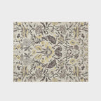 EVERGRACE Area Rugs for Living Room 8x10, Boho Floral Faux Wool Indoor Outdoor Rugs, Washable Rugs for Bedroom Dining Room Entryway Kitchen, Low Pile Floor Mat Carpet for Home Decor, Gray