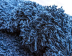 Unique Loom Solid Shag Collection Area Rug (8' x 11' Rectangle, Sapphire Blue/ Navy Blue)