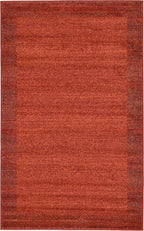 Rugs.com Angelica Collection Rug – 3' x 5' Terracotta Medium Rug Perfect for Entryways, Kitchens, Breakfast Nooks, Accent Pieces