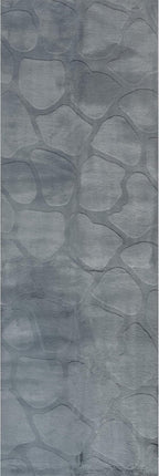 nuLOOM 2'6" x 8' Cozy Plush Area Rug, Machine Washable, Non-Slip, Soft Fluffy Shag Carpet for Living Room Bedroom Kids Room Nursery Home Decor, Jireh Grey Blue