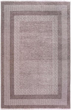 Alfa Rich 5x8 Light Gray Washable Area Rugs for Living Room Bedroom Kitchen Dining Cotton Decor Rug