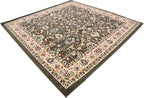 Unique Loom Sialk Hill Collection Area Rug - Washington (7' 10" Square Green/Hunter Green)