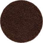 Unique Loom Solid Shag Collection Area Rug (4' 1" Round, Chocolate Brown)