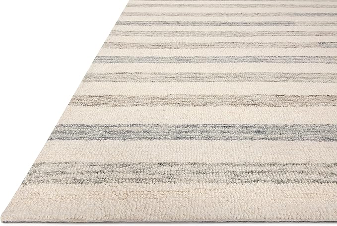Loloi Chris Loves Julia Chris Collection CHR-05 Ivory/Slate 2'-0'' x 5'-0'', .50" Pile Height, Accent Rug