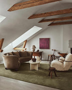 Hand-Tufted Wool Runner Area Rug – Soft Premium Wool Carpet for Living Room, Bedroom & Home Décor – 2.6X15 ft| Moss – Durable, Non-Slip Backing, Handcrafted Rug