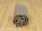 Blue Denser Weave All Over Fish Pattern Heritta Design Soft Vibrant Wool Hand Knotted Rug(7'10"x10')