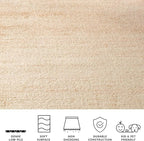 SAFAVIEH Adirondack Collection Runner Rug - 2'6" x 14', Champagne & Cream, Modern Ombre Design, Non Shedding & Easy to Clean, Ideal for Hallway, Foyer, Kitchen, Entryway, Bedroom (ADR113W)