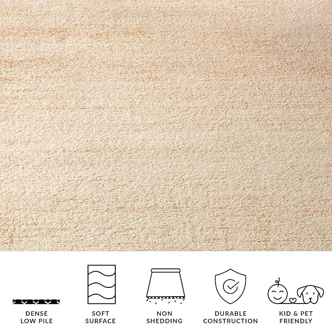 SAFAVIEH Adirondack Collection Runner Rug - 2'6" x 14', Champagne & Cream, Modern Ombre Design, Non Shedding & Easy to Clean, Ideal for Hallway, Foyer, Kitchen, Entryway, Bedroom (ADR113W)